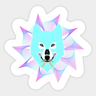 The Head Wolf Sticker